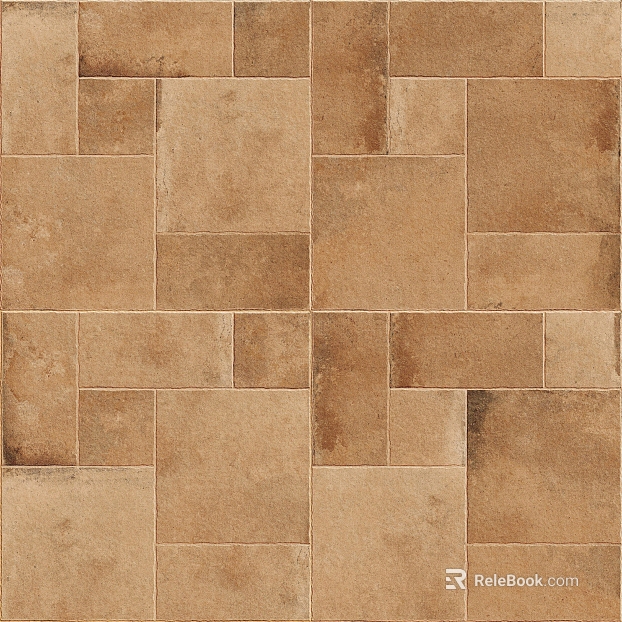 Retro style brown antique brick ground pavement texture