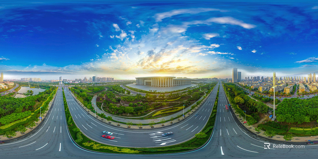 HDR Dawn Dusk Scenery Panorama texture