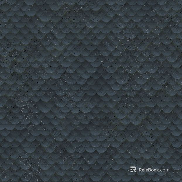 Dark Grey Blue Fish Scale Tile Kitchen and Bathroom Wall texture