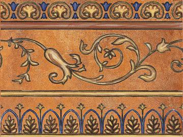 Wall line Waist line brown wave line texture (ID:ffajg42061)