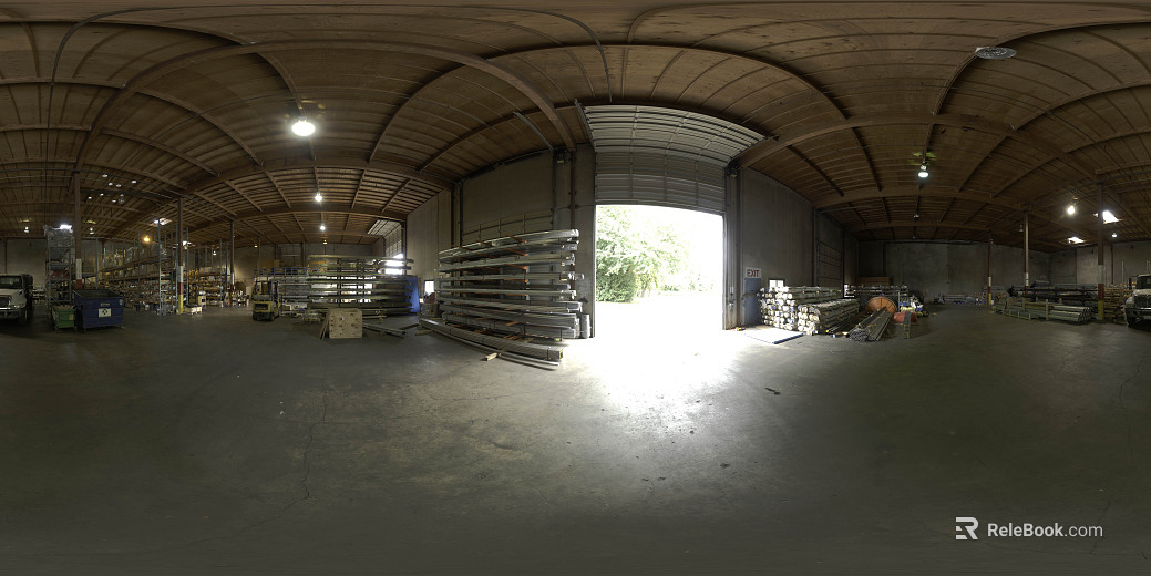 Indoor Warehouse Scene Daytime HDR texture