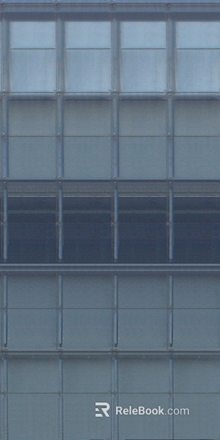 Silver gray glass curtain wall building exterior wall texture