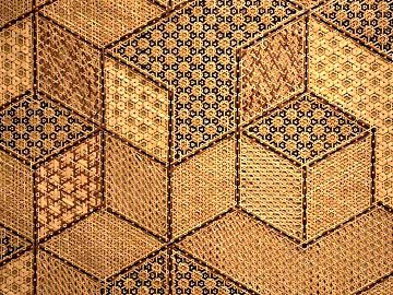 rattan painting geometric abstract rattan texture (ID:ffach691591)