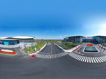 HDR city road traffic panorama texture (ID:ffach678103)