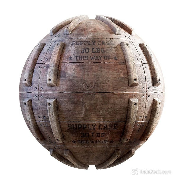 Wooden case PBR texture