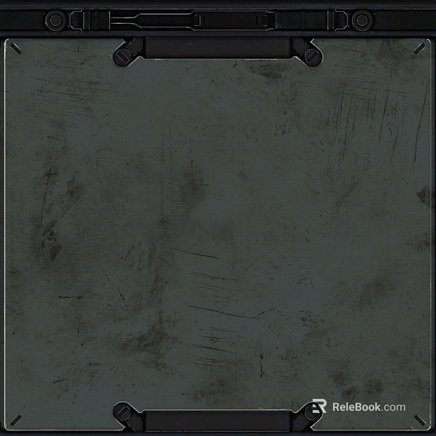 Industrial wind ash old metal box panel texture