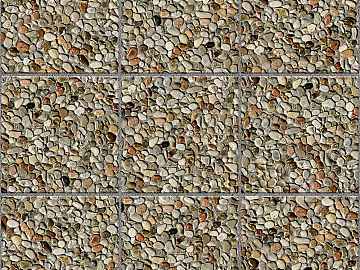 Pebble gravel gravel floor tile sidewalk road ground square paving texture (ID:ffach317354)