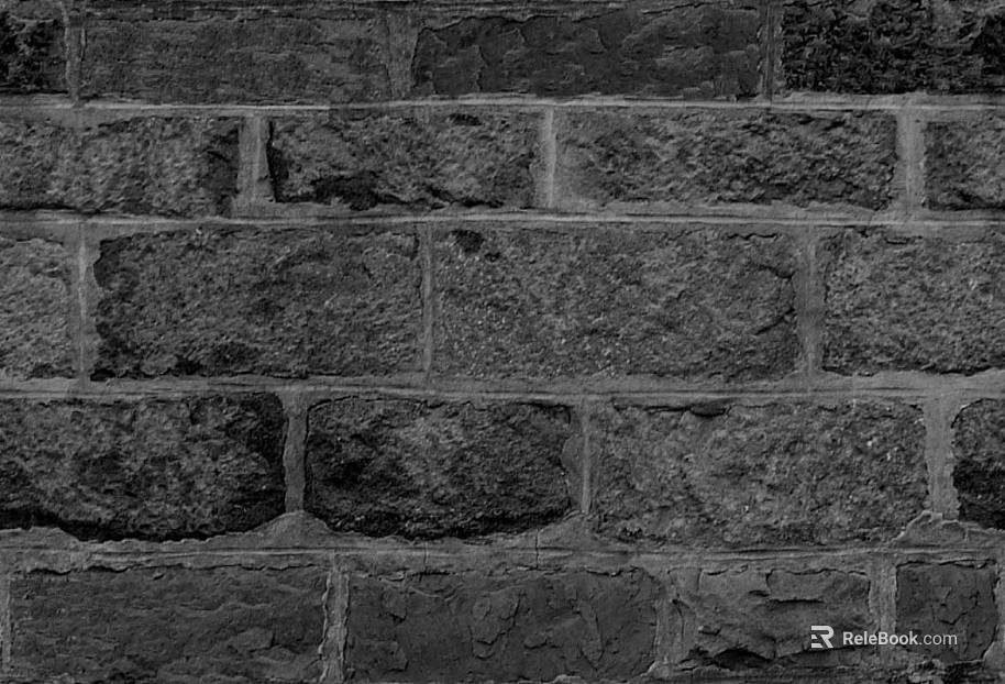 Dark gray brick wall, interior and exterior wall surface texture