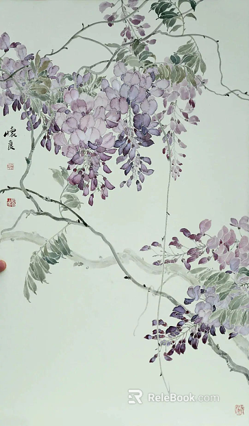 Plant painting texture