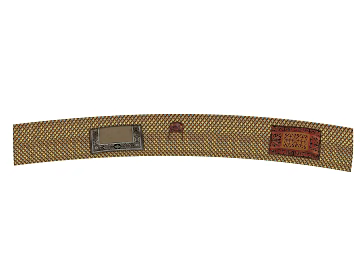 Yellow-brown woven metal belt wall decoration texture (ID:ffaeh935139)
