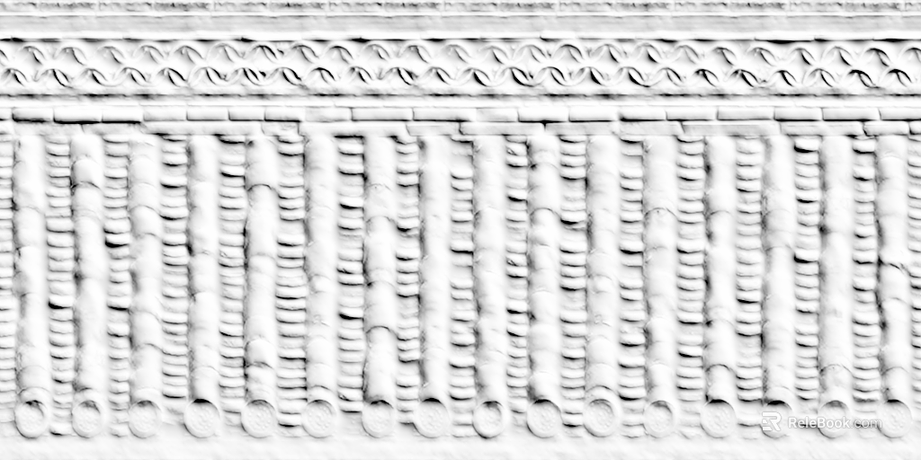 Vintage green tile Chinese roof tiles texture