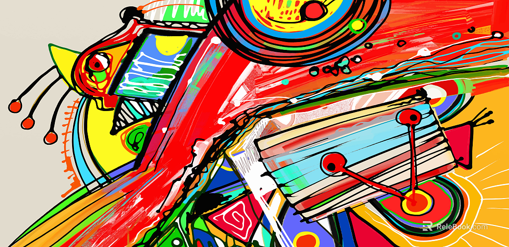 cartoon painting texture