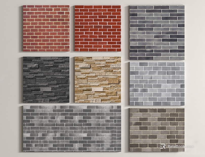 Multicolor brick wall interior exterior wall brick texture