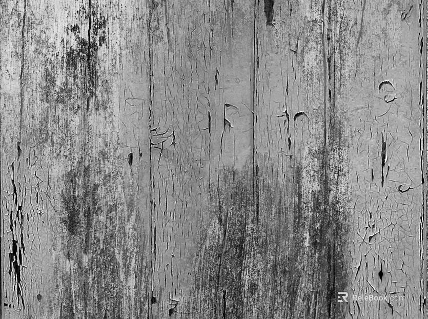 old wood black and white crack wood grain texture