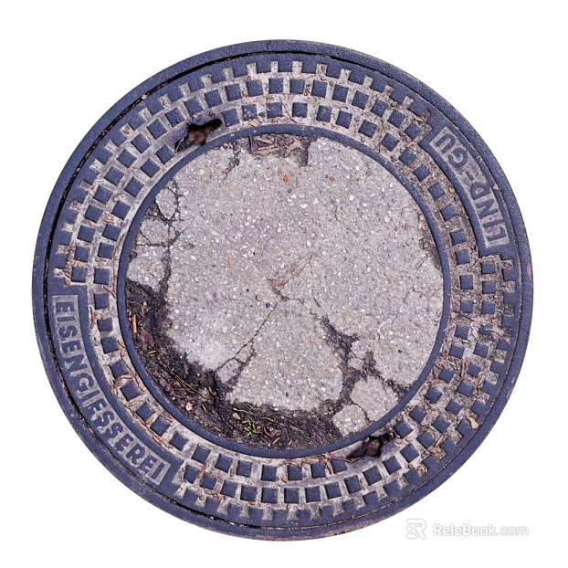 Manhole Cover PBR texture