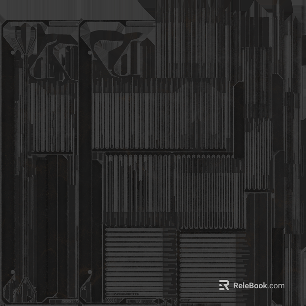 Black brushed metal wall decoration board texture