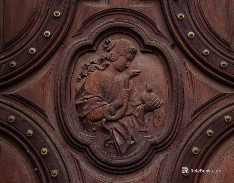 wood carved cherry woodcut texture