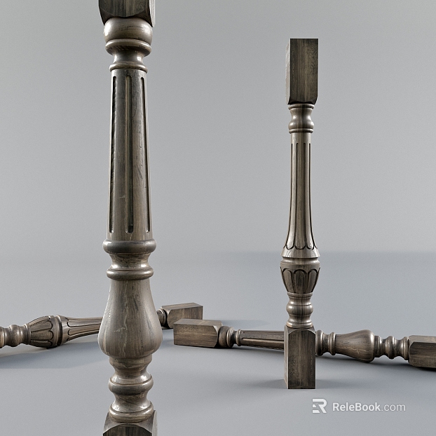 distressed gray brown carved wooden table legs texture