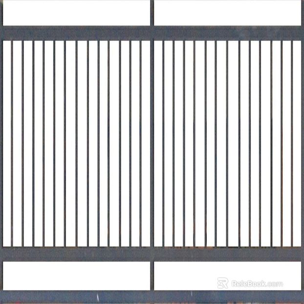 Modern Black and White Metal Grille Door Trims texture