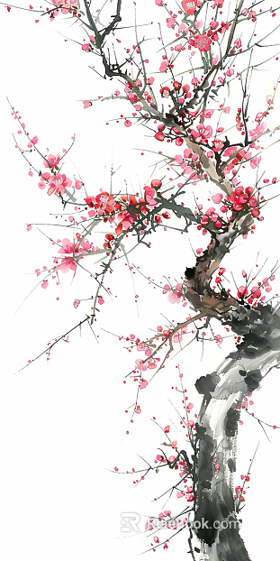 Botanical illustration texture