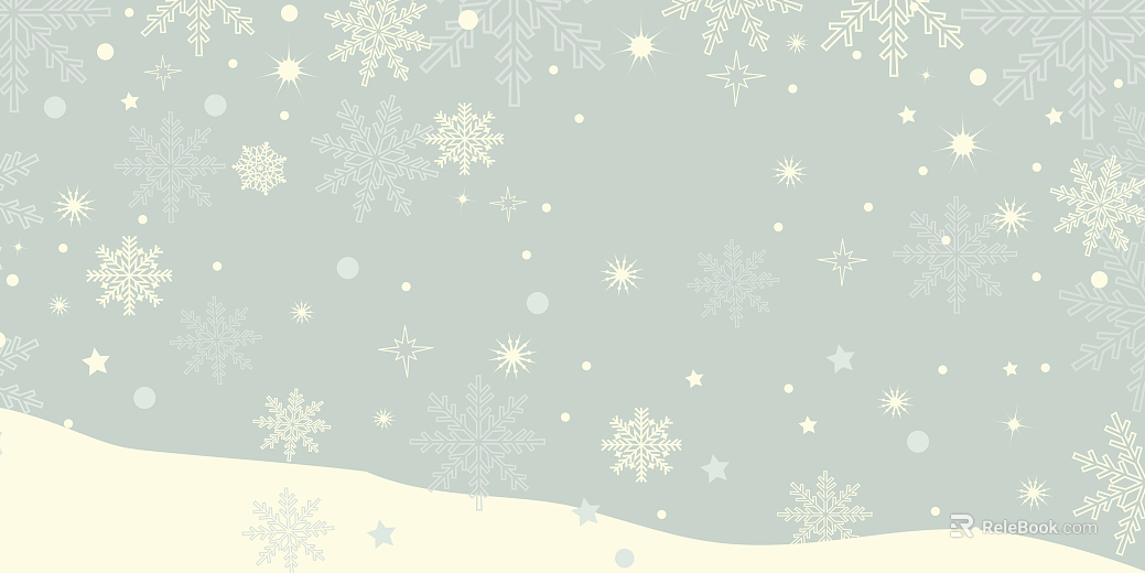 Cartoon snowflake mural texture