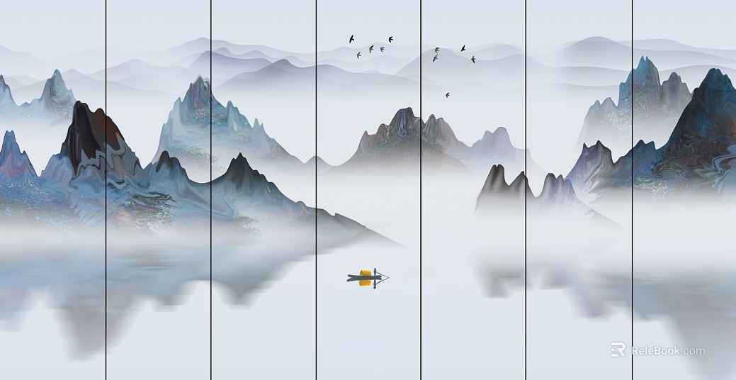 landscape painting texture