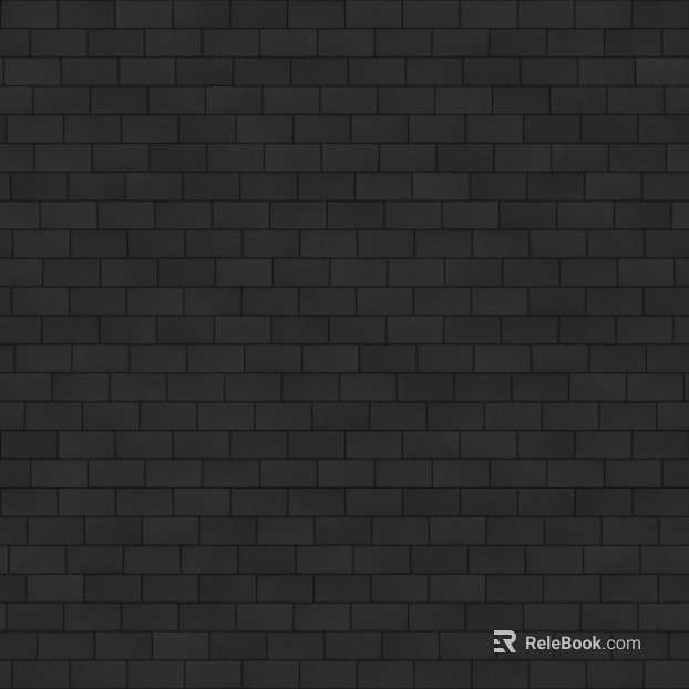 Wall tile black and white bump texture