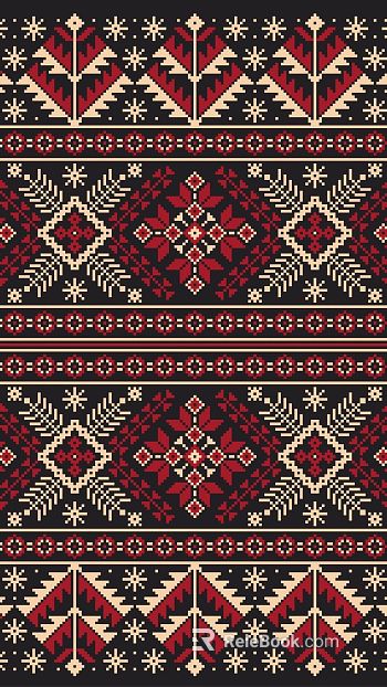 Christmas Pattern Knitted Fabric texture