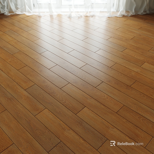 Warm brown wood grain brick indoor ground texture