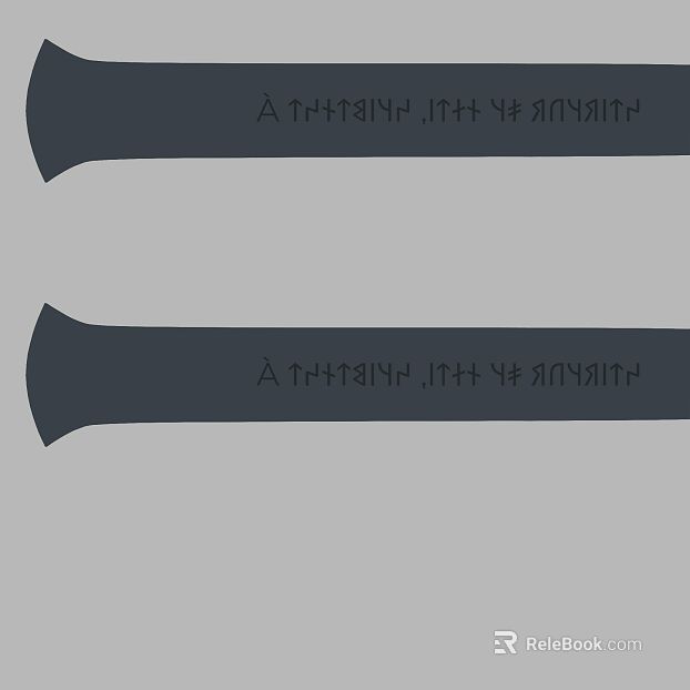 Dark Grey Rune Bone Decoration Map texture