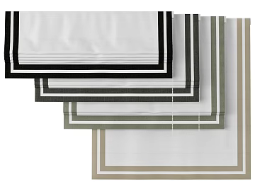 Multicolor Frame Fabric Roman Curtain texture (ID:ffaeh237284)