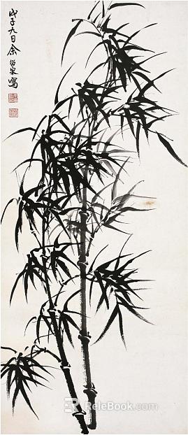 Plant painting texture