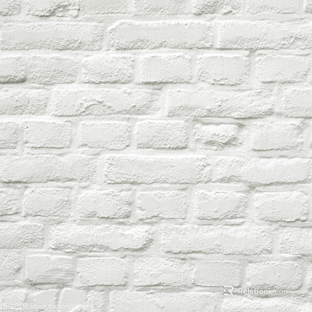 Brick wall white strip brick finish white seam texture