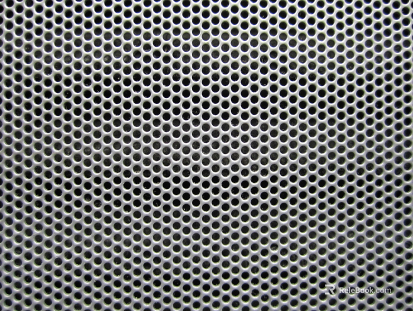 Perforated plate metal texture