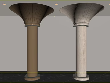 European-style Beige Stone Roman Column Interior Decorative Column texture (ID:ffaeh059851)