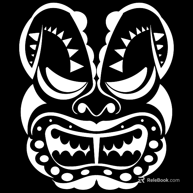Tattoo black and white mask pattern texture pattern graphics texture