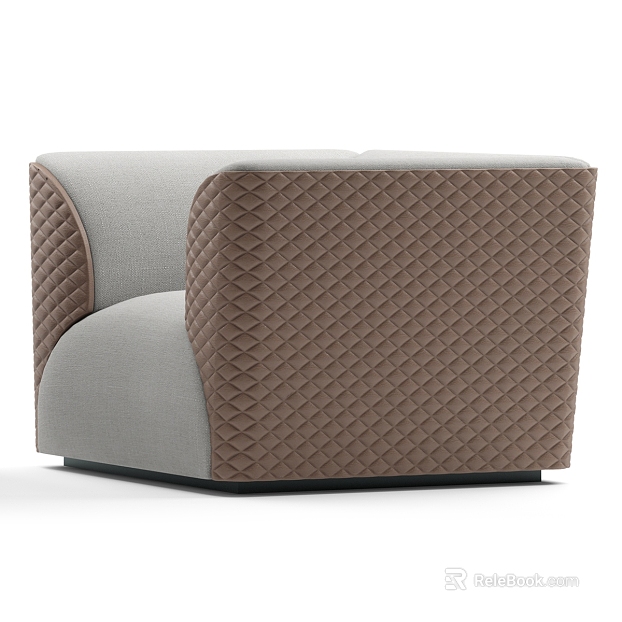 Modern Brown Grey Soft Fabric Sofa texture