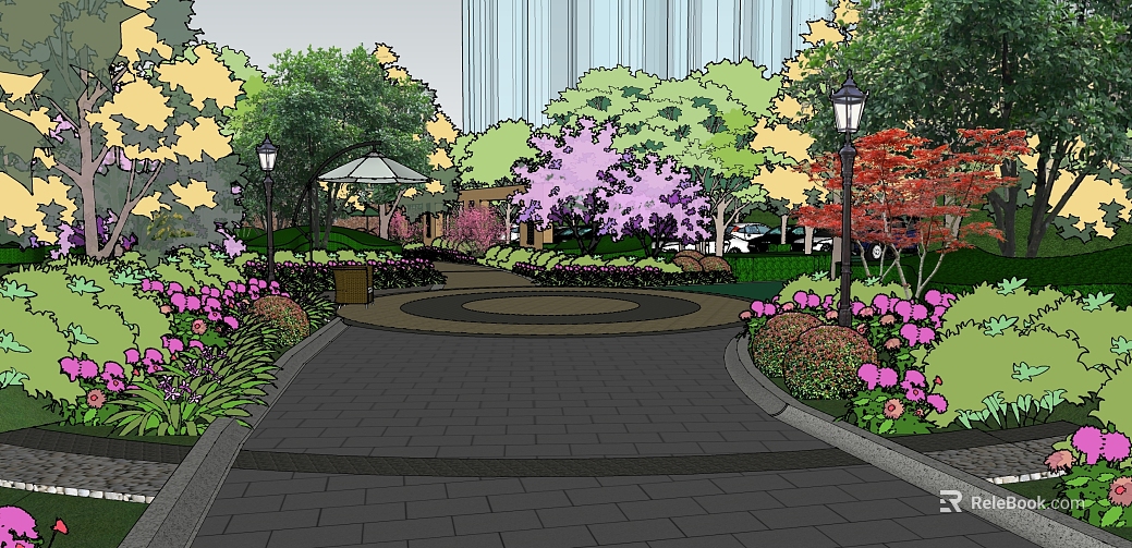 Modern Community Landscape Trail texture
