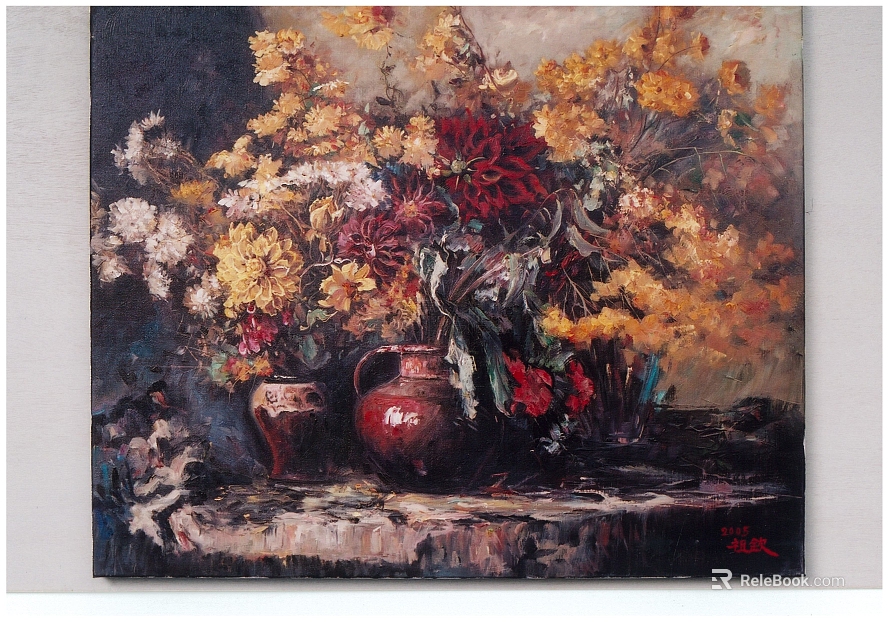 Oil painting texture