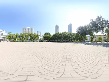 HDR City Leisure Square Panoramic View texture (ID:ffach310303)