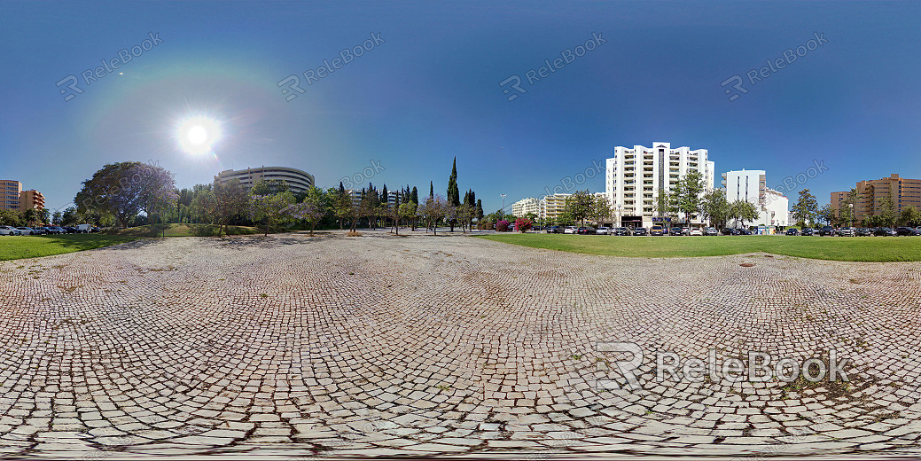 Park Building Daytime HDR texture