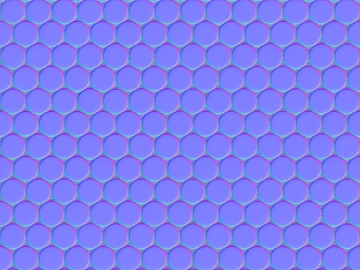 Circular mosaic tile normal bump texture (ID:ffach103283)