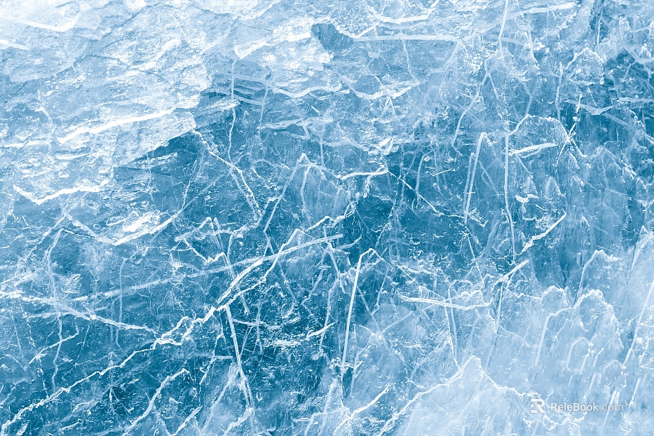 Light Blue Ice Nature Scene Map texture