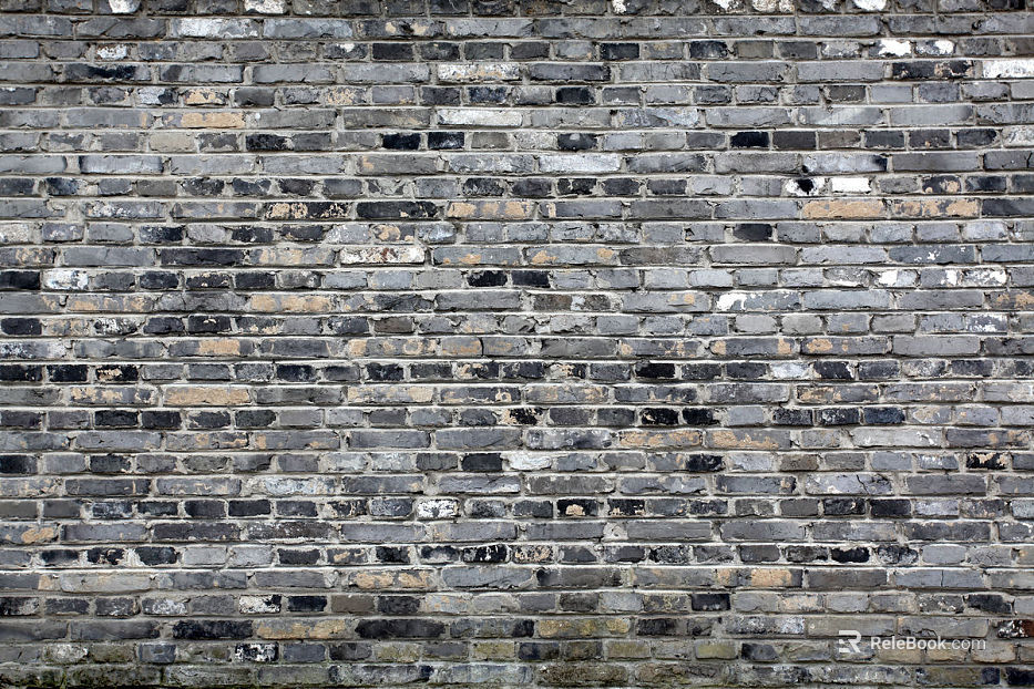 Brick wall old gray brick texture