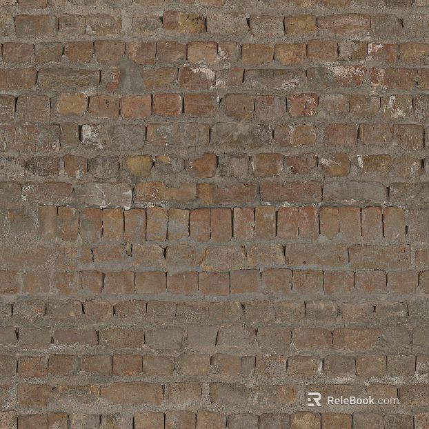 Taupe Old Brick Wall Vintage Wall texture