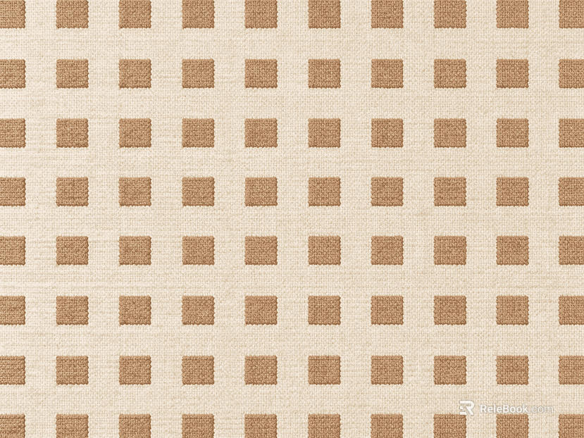 Light brown square-patterned textured rug texture