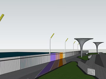 Modern Marina Trail Landscape texture (ID:ffaeh678324)