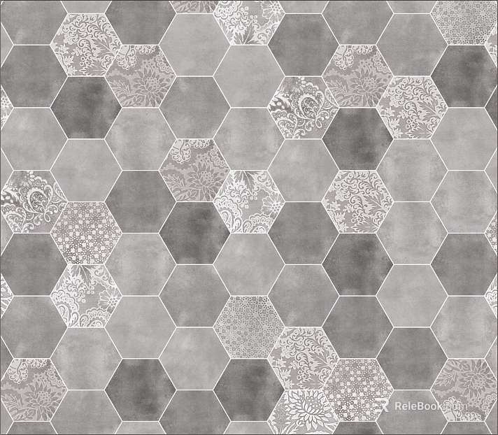 Hexagonal brick hexagonal color small square brick texture