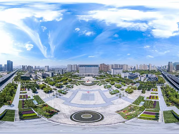 HDR City Leisure Square Panoramic View texture (ID:ffach960303)