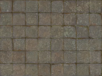 Taupe Antique Stone Brick Courtyard Pavement texture (ID:ffaeh396939)